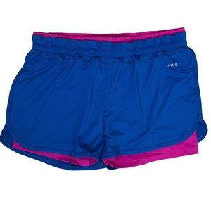 ⭐️ Fila pink and blue athletic shorts - size Large